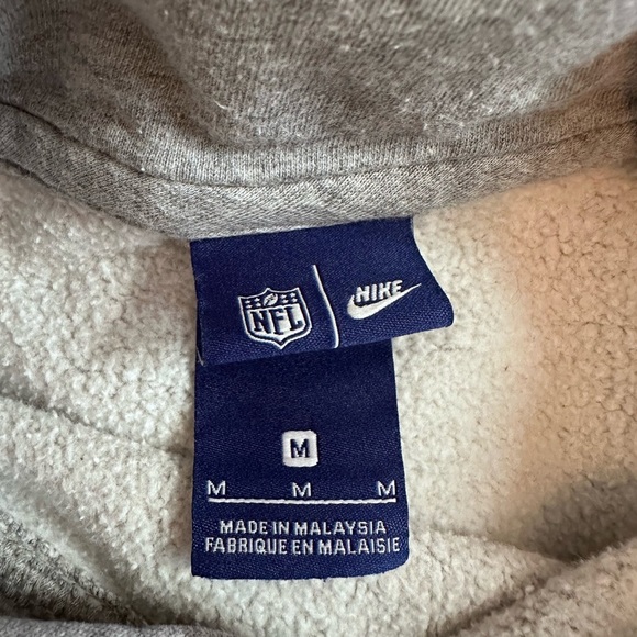 Unisex Nike Gray/Blue Dallas Cowboys Hoodie, Medium - Picture 4 of 8